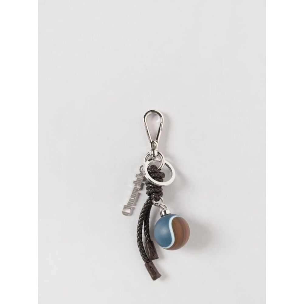 Church's Men Brass And Woven Leather Keychain With Charms Church's